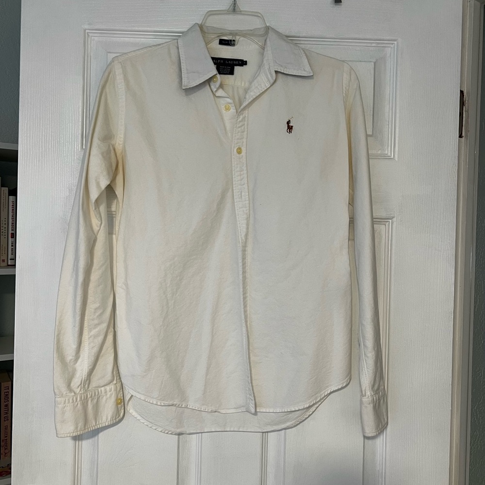 Polo by Ralph Lauren Women's Cream Shirt